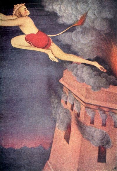 "Spálení Lanky", 1920. od Unbekannt