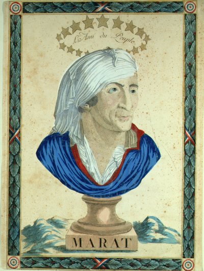 Busta Marat, 1793-1794. od Unbekannt