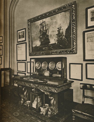 Kabinet Nelsonových relikvií v Lloyds Committee Room, c1935. od Unbekannt