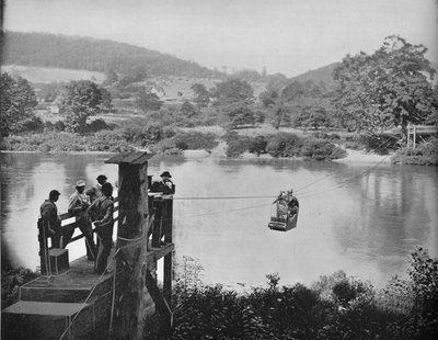 Cable Ferry, poblíž La Colle, Penn, c1897. od Unbekannt