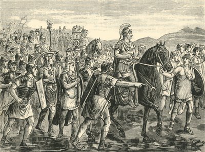 Caesar Crossing the Rubicon, 1890. od Unbekannt