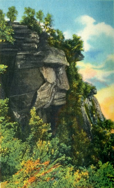 Caesars Head, nadmořská výška 3 227 stop, nejvyšší bod v Jižní Karolíně, 1942. od Unbekannt