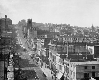 California Street, San Francisco, Kalifornie, USA, c1900. od Unbekannt