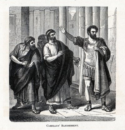 Camillus vyhnanství, 1882 od Unbekannt