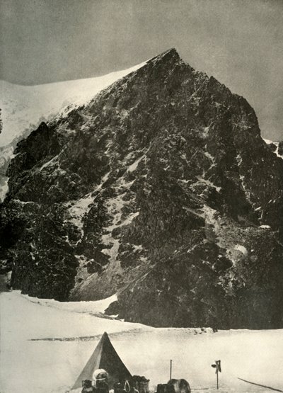 Tábor 17. prosince na ledovci Ferrar pod skálou Sentinel, 1908, 1909 od Unbekannt