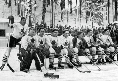 Kanadský hokejový tým, Zimní olympijské hry, Garmisch-Partenkirchen, Německo, 1936 od Unbekannt