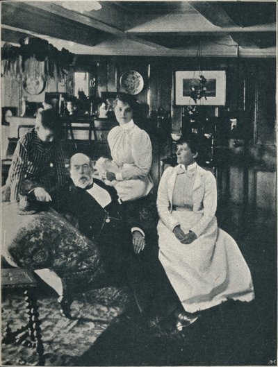 Kapitán Bourchier, jeho dcera a vnučka, c1900, 1910 od Unbekannt