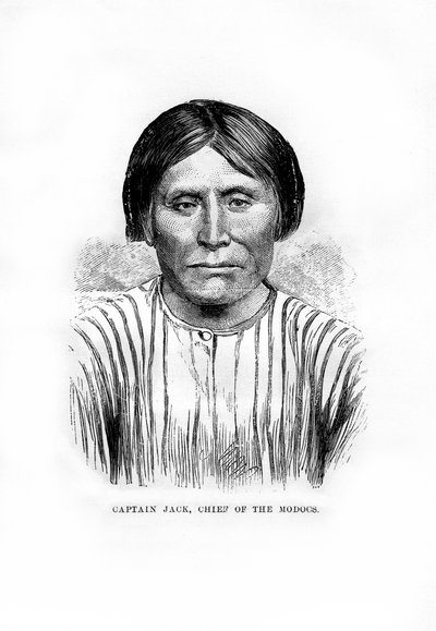 Kapitán Jack, náčelník indiánského kmene Modoc, 1872 od Unbekannt