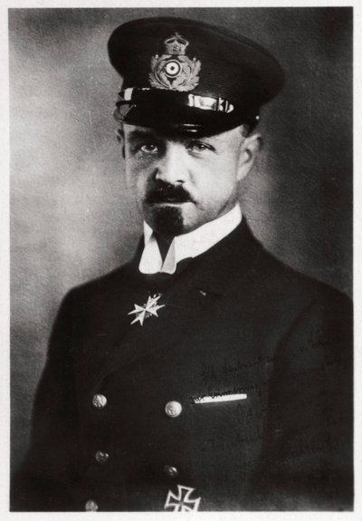 Kapitán Peter Strasser, německý velitel flotily vzducholodí, první světová válka, 1916-1918 1933 od Unbekannt