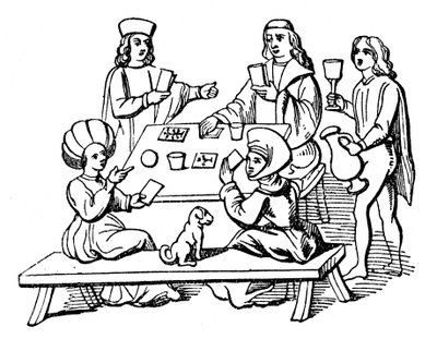 Card party, začátek 16. století, 1910 od Unbekannt