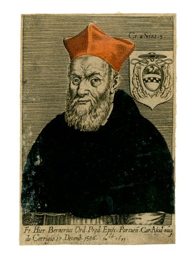 Kardinál Girolamo Bernerio, italský kněz, 16. století od Unbekannt