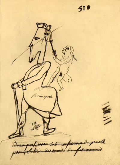 Karikatura Napoleona, 1779, 1921. od Unbekannt