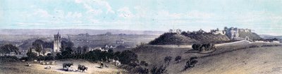 Hrad a vesnice Carisbrooke, Isle of Wight, 19. století od Unbekannt