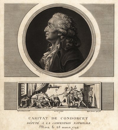 Caritat de Condorcet (1743-1794), francouzský filozof a matematik od Unbekannt