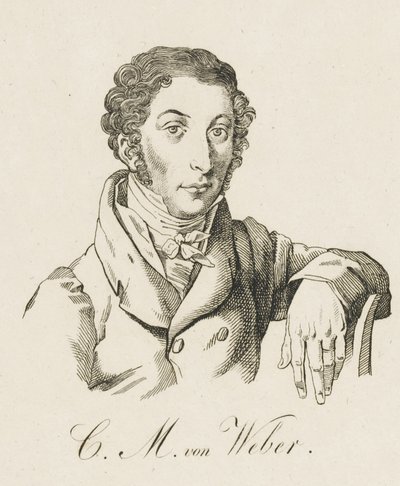 Carl Maria von Weber 1786-1826, po roce 1821. od Unbekannt