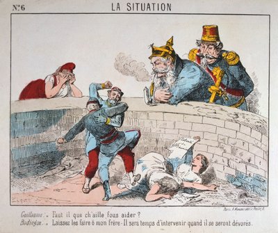 Cartoon, Pařížská komuna, 1871. od Unbekannt