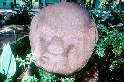 Vyřezávaná monolitická hlava z Monte Alto, Guatemala, předkolumbovská, předklasické období, 1500-100 př.nl od Unbekannt