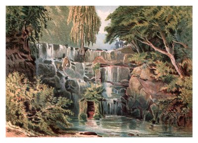 Cascade at Virginia Water, 1880 od Unbekannt