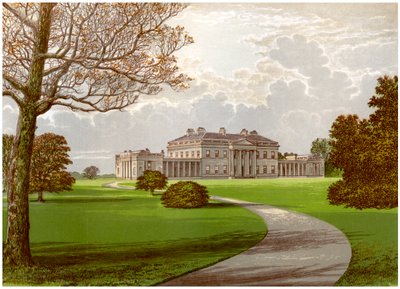 Castle Coole, Enniskillen, hrabství Fermanagh, domov hraběte z Belmore, c1880 od Unbekannt