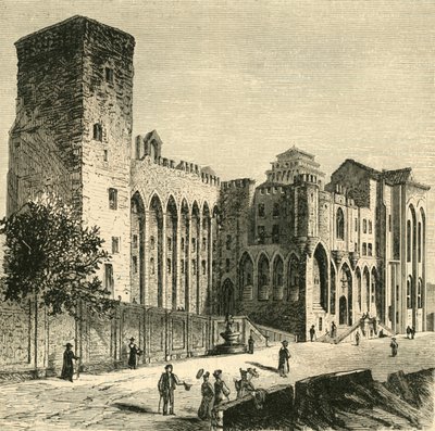 Zámek papežů, Avignon, 1890. od Unbekannt