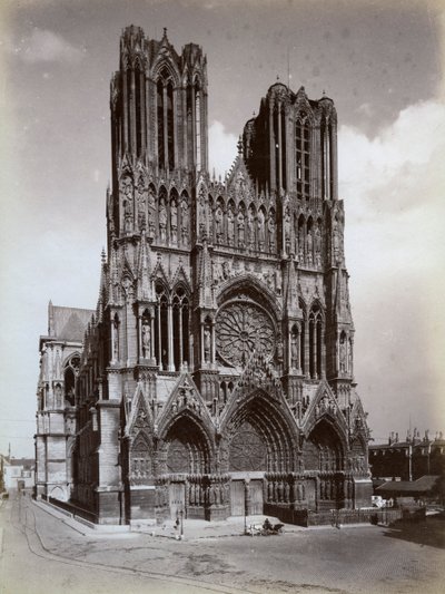Katedrála Notre-Dame, Reims, Francie, konec 19. nebo začátek 20. století od Unbekannt