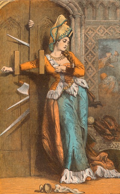Catherine Douglas Barring the Door, 15. století, c1910 od Unbekannt