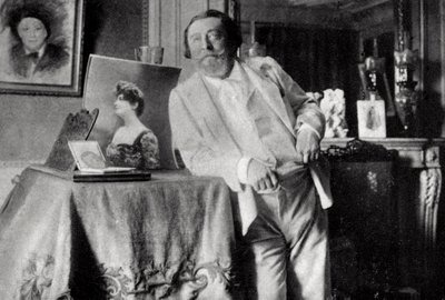 Catulle Mendes, francouzský básník a literát, 1906 od Unbekannt