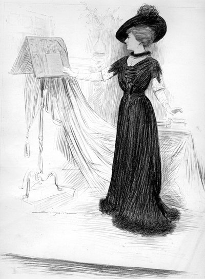 Cecile Sorel , francouzská herečka, 1909 od Unbekannt