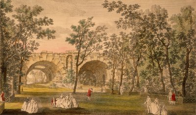 Center Crosswalk, Vauxhall Gardens, Londýn, c1751 od Unbekannt