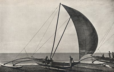 Cejlonská námořní rybářská loď s výložníkem, 1926 od Unbekannt