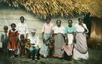 Sklad dřevěného uhlí, Kuba, 1911. od Unbekannt
