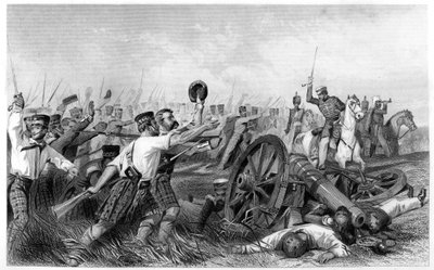Obvinění z Highlanders před Cawnpore, pod vedením generála Havelocka, 1857, c1860 od Unbekannt