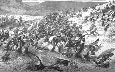 Charge of the Seventeenth Lancers at Ulundi, 1879, c1880 od Unbekannt