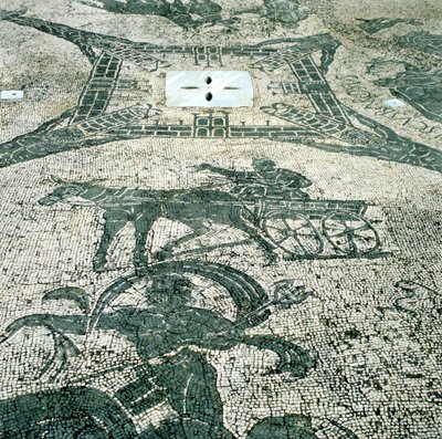 Chariotieer, mozaika, Cisarii, Ostia, Itálie, 1. století od Unbekannt