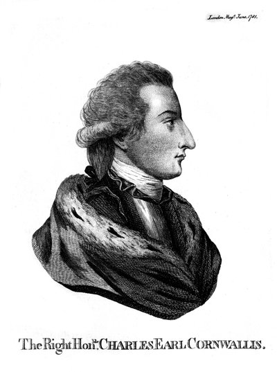 Charles Cornwallis 1738-1805, 1. markýz Cornwallis, 1781 od Unbekannt