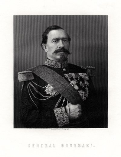 Charles Denis Sauter Bourbaki, francouzský generál, 19. století od Unbekannt