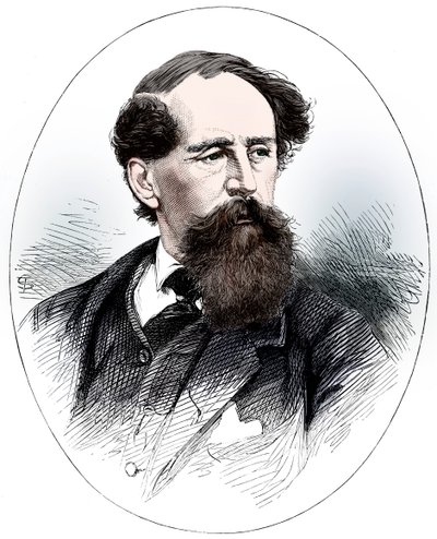 Charles Dickens, anglický romanopisec 19. století od Unbekannt