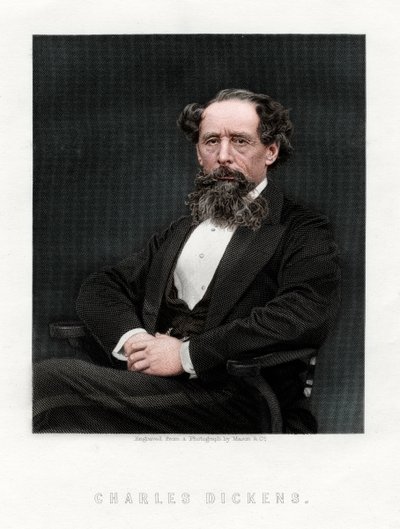 Charles Dickens , anglický romanopisec a novinář, 1876. od Unbekannt