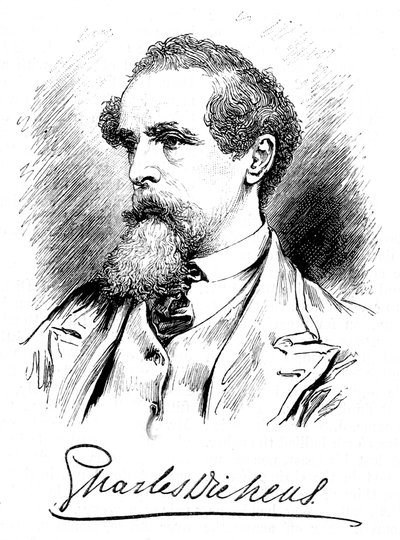 Charles Dickens, anglický romanopisec a novinář, 60. léta 19. století od Unbekannt