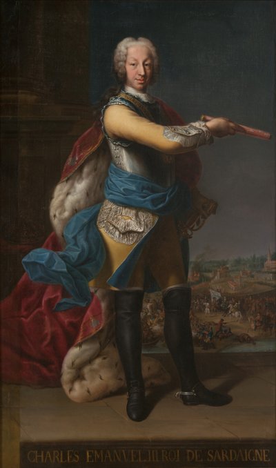Charles Emmanuel III 1701-1773, vévoda Savojský a král Sardinie od Unbekannt