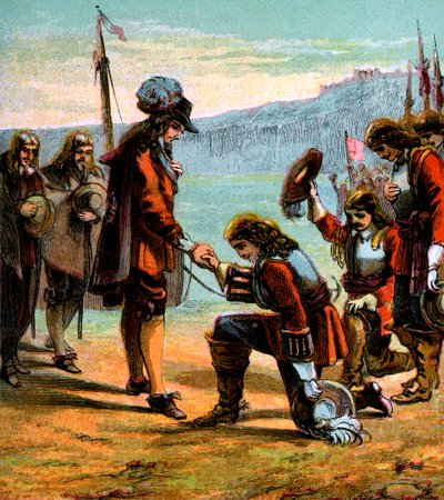 Charles II a generál Monck, c1660, c1850 od Unbekannt