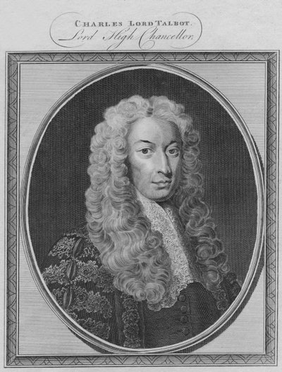 Charles Lord Talbot, lord vysoký kancléř, 1786. od Unbekannt