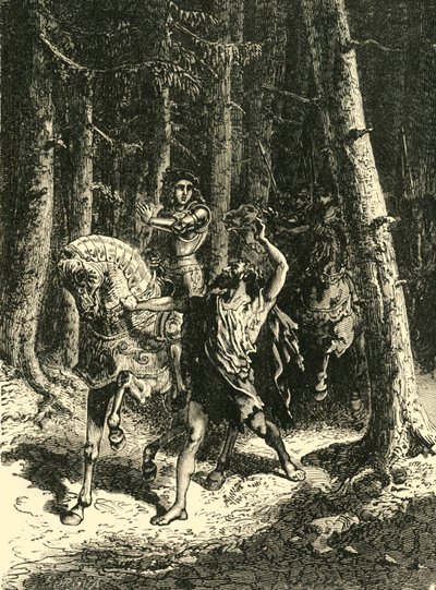 Karel VI. v lese Le Mans, 1392, 1890. od Unbekannt