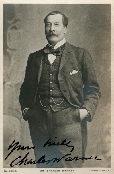 Charles Warner , anglický herec, c1890-c1909 od Unbekannt