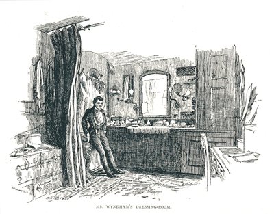 Charles Wyndham Šatna nad pohledem na Piccadilly v divadle Criterion, 1891 od Unbekannt