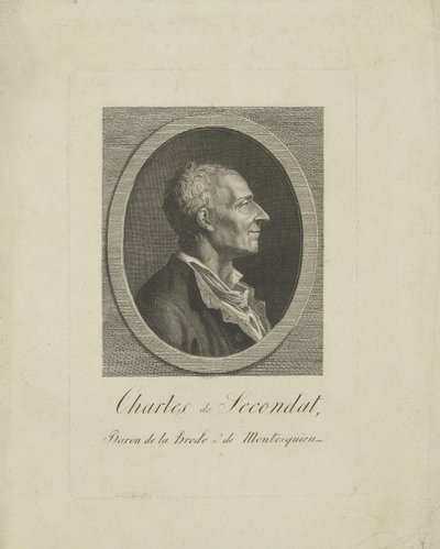 Charles de Secondat, baron de Montesquieu 1689-1755, c. 1795. od Unbekannt