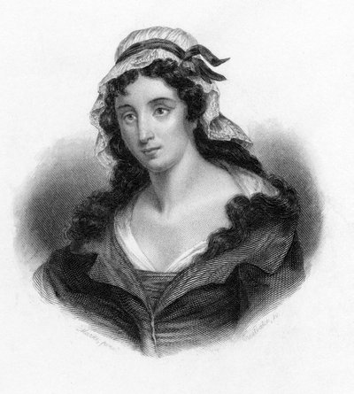 Charlotte Corday, vrah francouzského revolucionáře Jean-Paul Marat, 1793 od Unbekannt