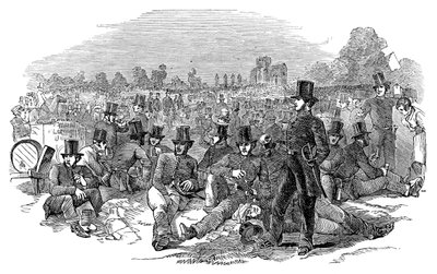 Chartistická agitace, Policejní sbor na Bonners Fields, 1848, 1900 od Unbekannt