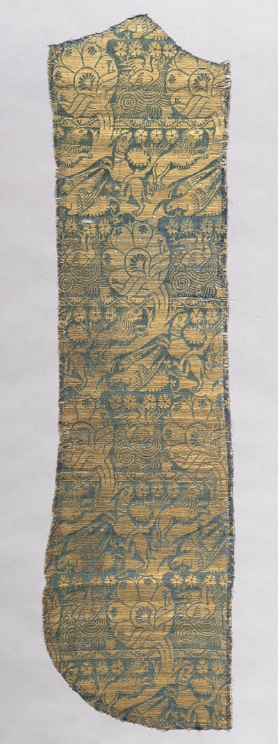 Fragment ornátu s realistickými zvířaty, c. 1420. od Unbekannt