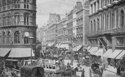Cheapside z Mansion House, City of London, c1900 1901 od Unbekannt